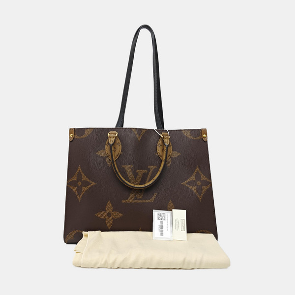 ONTHEGO MM Monogram Coated Canvas Brown
