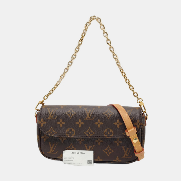 IVY Monogram Coated Canvas Brown