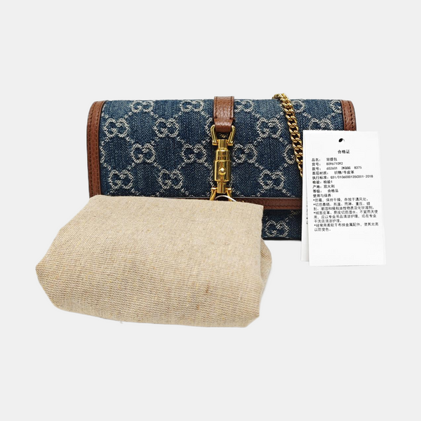 Jackie 1961 Mini Monogram Denim Blue