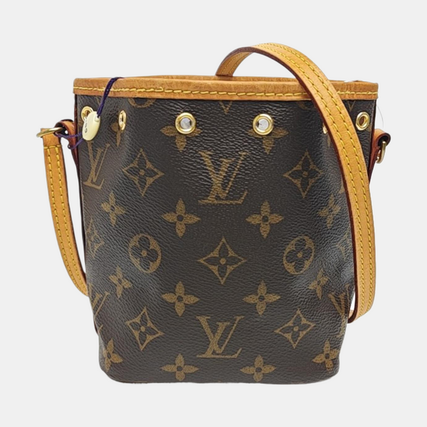 NÉONOÉ Nano Monogram Coated Canvas Brown