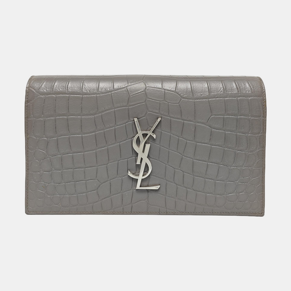 KATE Medium Calfskin Gray