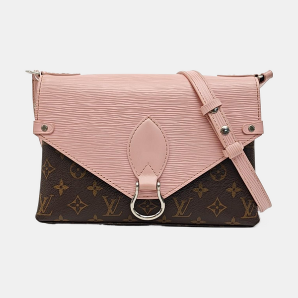 SAINT MICHEL Monogram Coated Canvas Pink