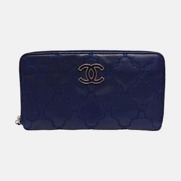 Quilted Calfskin Blue