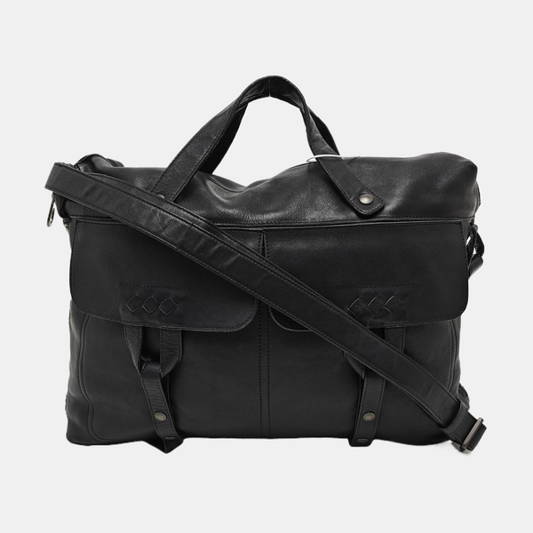 Calfskin Shoulder Bag Black