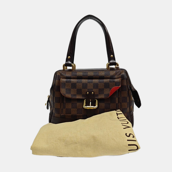 KNIGHTSBRIDGE Damier Ebene Coated Canvas Brown