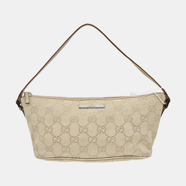 Monogram Canvas Top Handle Bag Beige