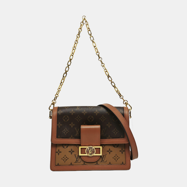 DAUPHINE MM Monogram Coated Canvas Brown