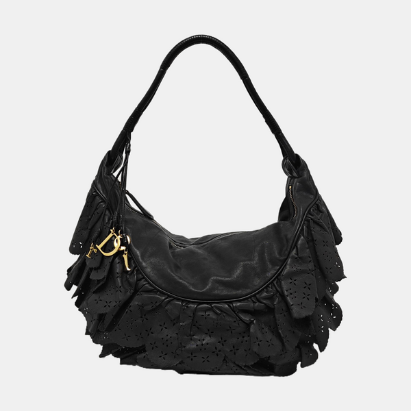 Calfskin Shoulder Bag Black