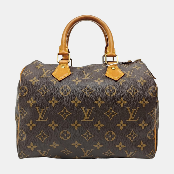 SPEEDY 25 Monogram Coated Canvas Brown