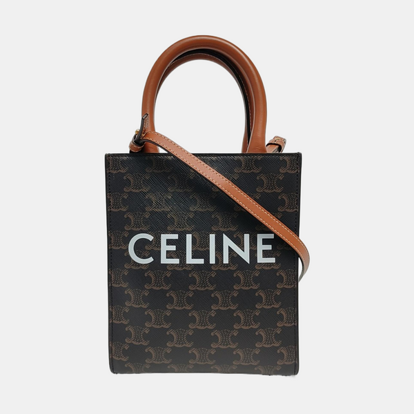 CABAS CELINE Mini Coated Canvas Brown