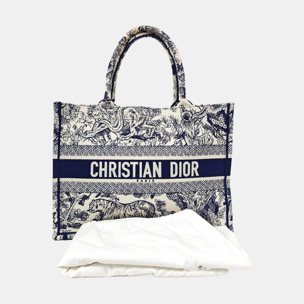 Book Tote Medium Canvas Blue
