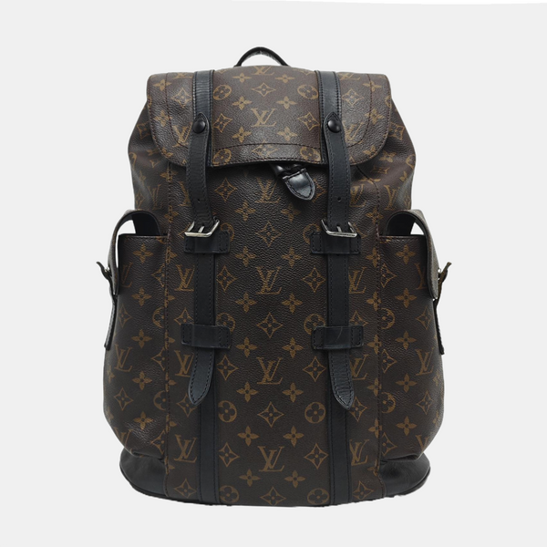 CHRISTOPHER MM Monogram Coated Canvas Brown