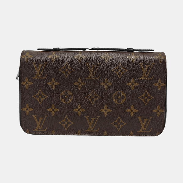 Monogram Coated Canvas Wallet Brown