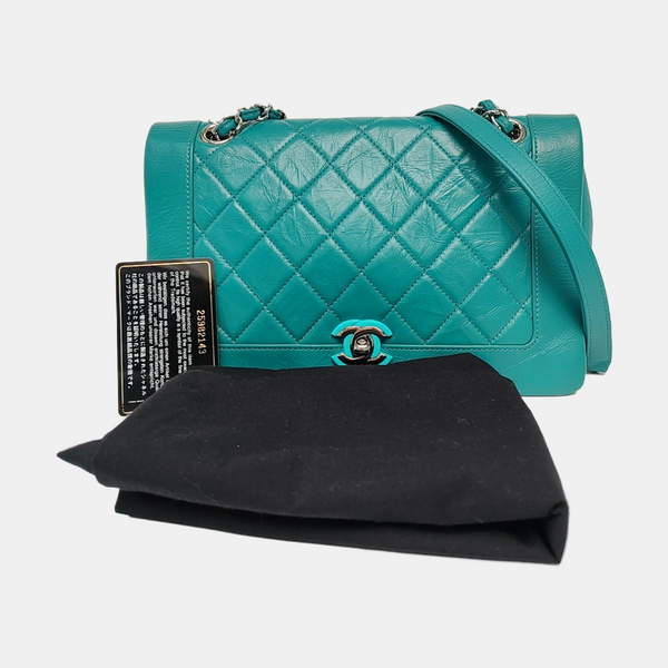 Quilted Calfskin Blue