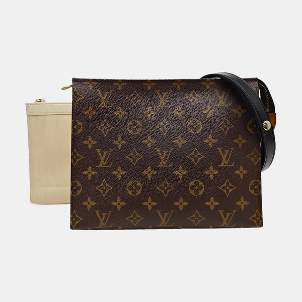 TOILET POCKET 26 Monogram Coated Canvas Brown