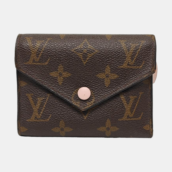 VICTORINE Monogram Coated Canvas Brown Wallet