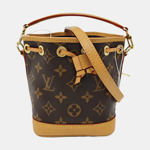 NOÉ Nano Monogram Coated Canvas Brown