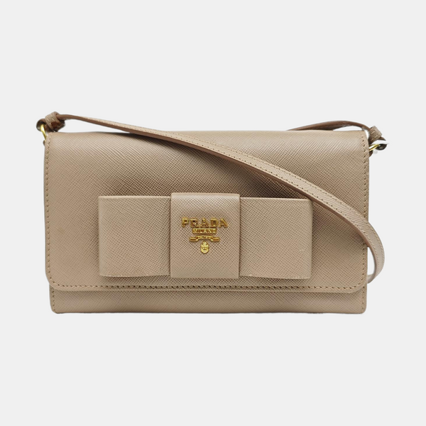 Fiocco Bow Calfskin Pink