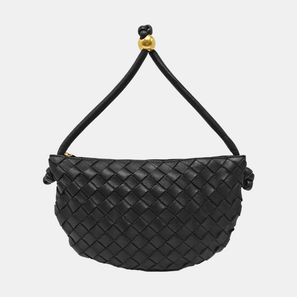 Lambskin Top Handle Bag Black