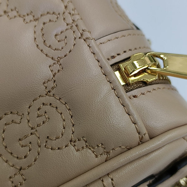 GG Matelassé Quilted Calfskin Beige