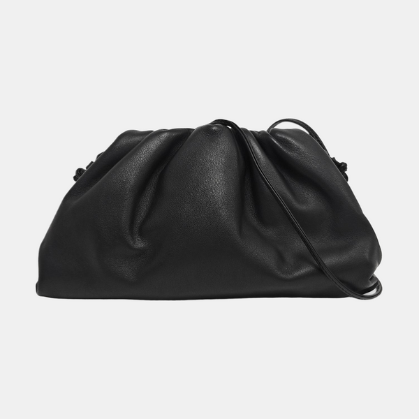The Pouch Mini Piel de Becerro Negra