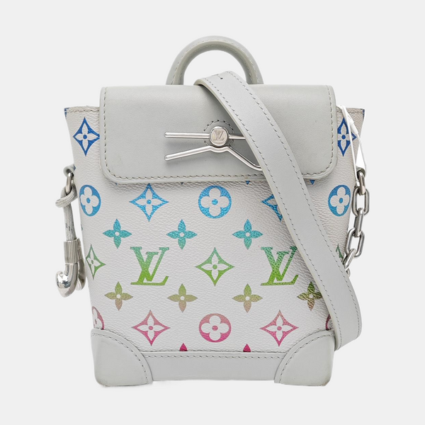 STEAMER MM Monogram Coated Canvas Gray