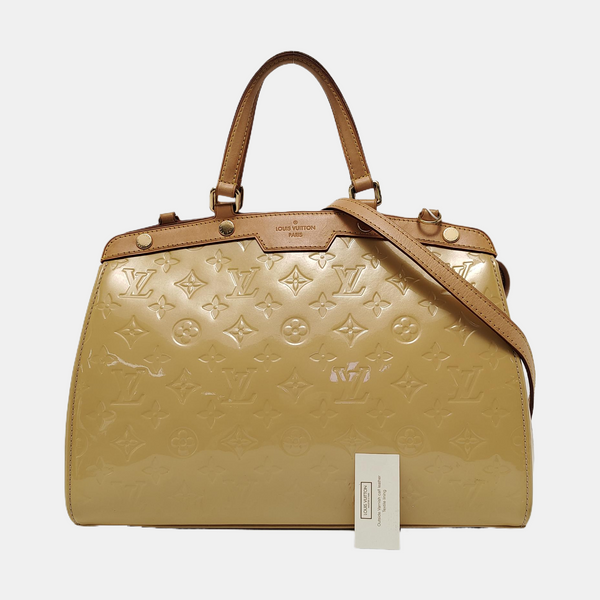BREA MM Monogram Patent Leather Yellow