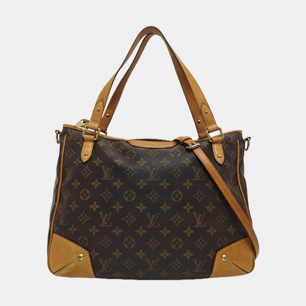 ESTRELA MM Monogram Coated Canvas Brown