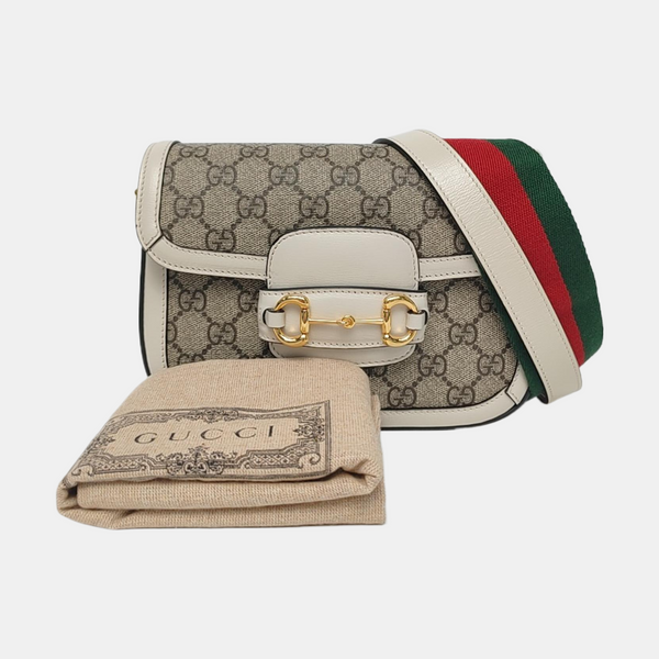 Horsebit 1955 Mini Coated Canvas Beige