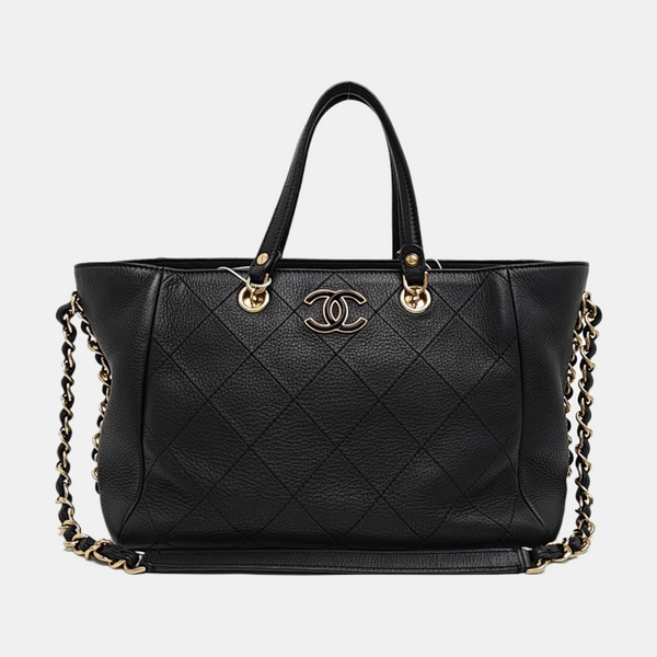 BOWLING Quilted Calfskin Black