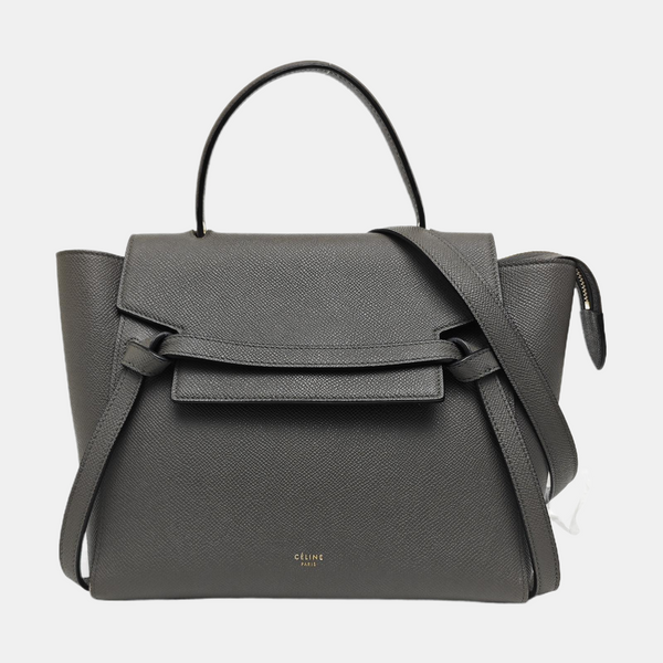 BELT Micro Calfskin Gray