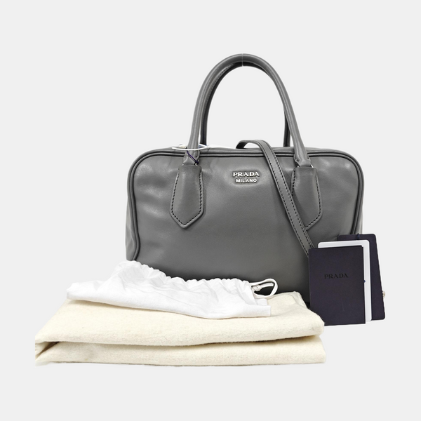 Inside Medium Calfskin Gray
