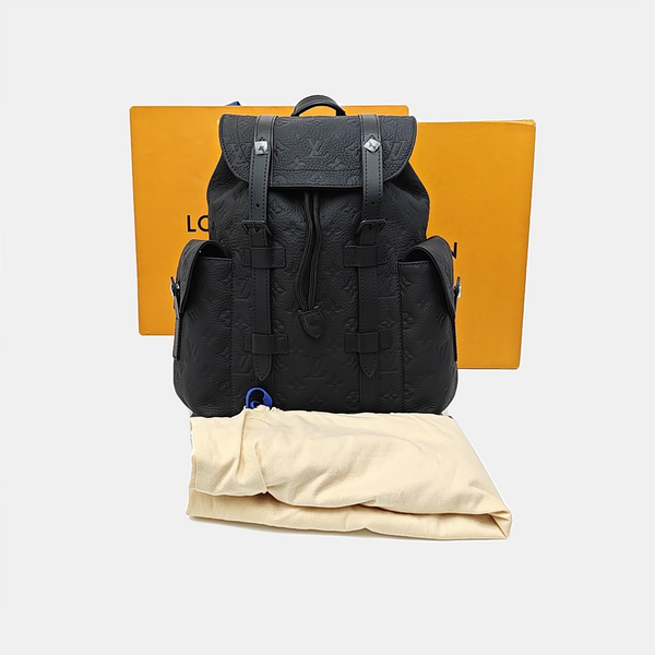 CHRISTOPHER Monogram Calfskin Black