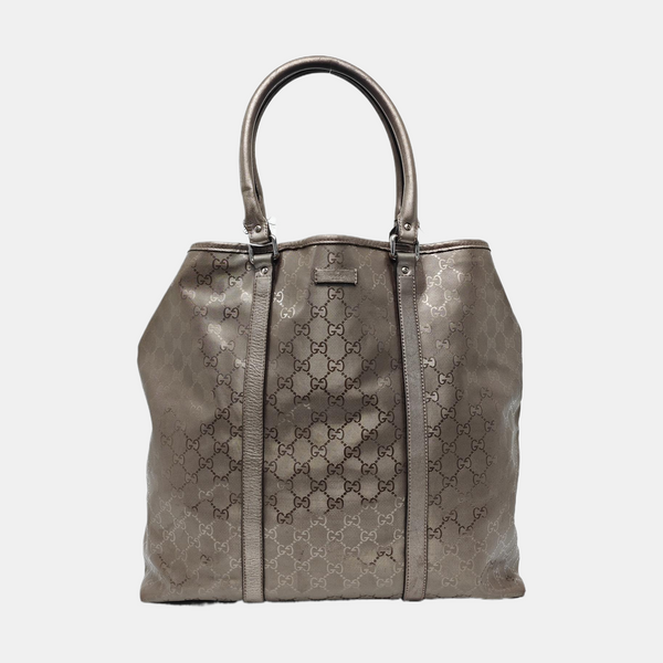Monogram Coated Canvas Tote Bag Purple