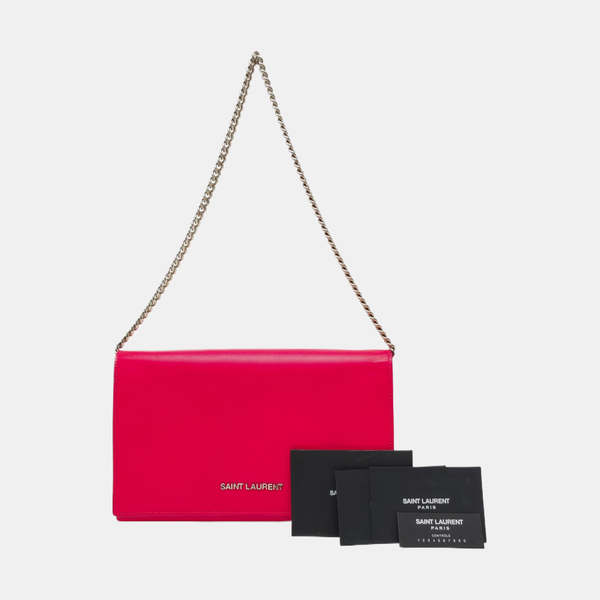 Calfskin Shoulder Bag Red