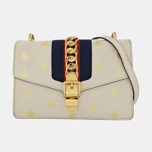 Sylvie Small Calfskin White