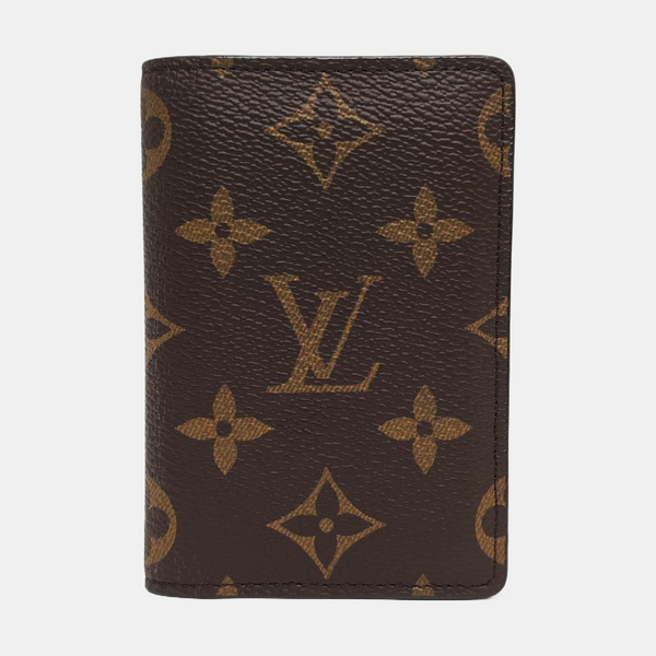 Monogram Coated Canvas Card Holder Brown