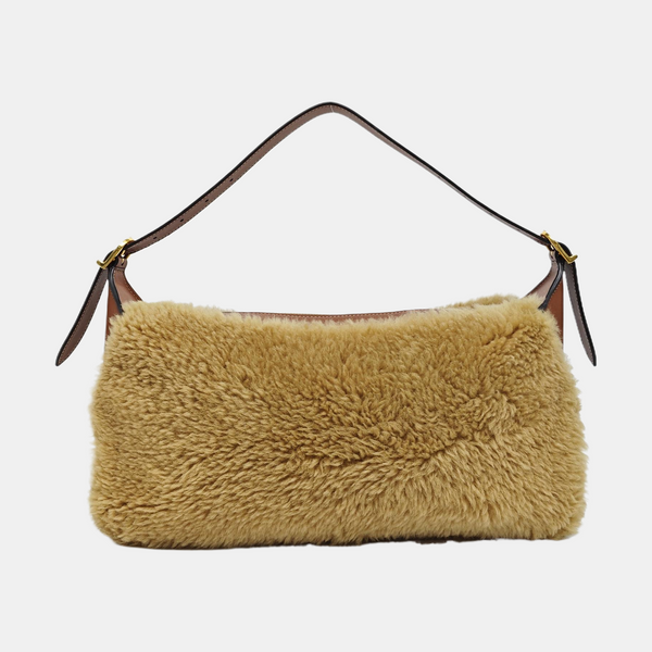 Fabric Shoulder Bag Brown