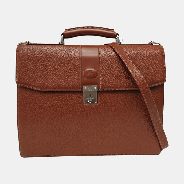 Calfskin Shoulder Bag Brown