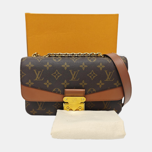 MARCEAU Monogram Coated Canvas Brown