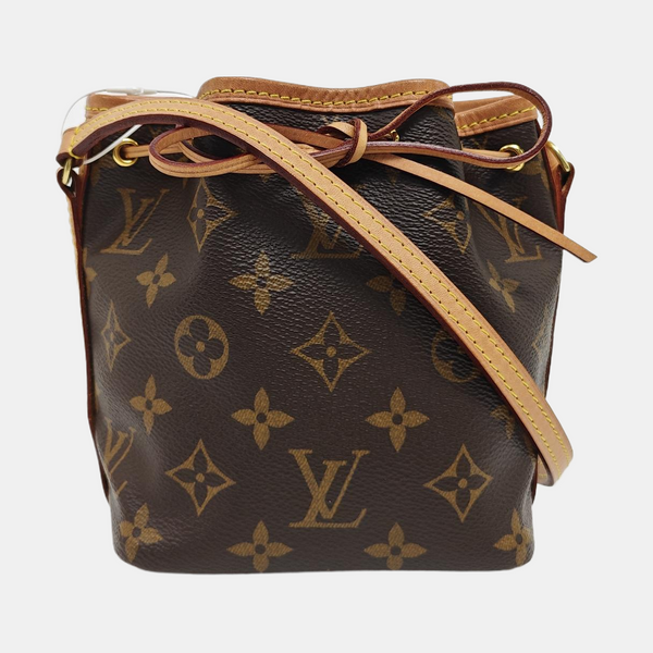 NÉONOÉ Nano Monogram Coated Canvas Brown
