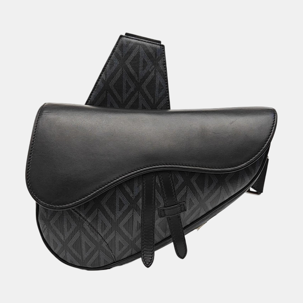 Saddle Medium Canvas Black