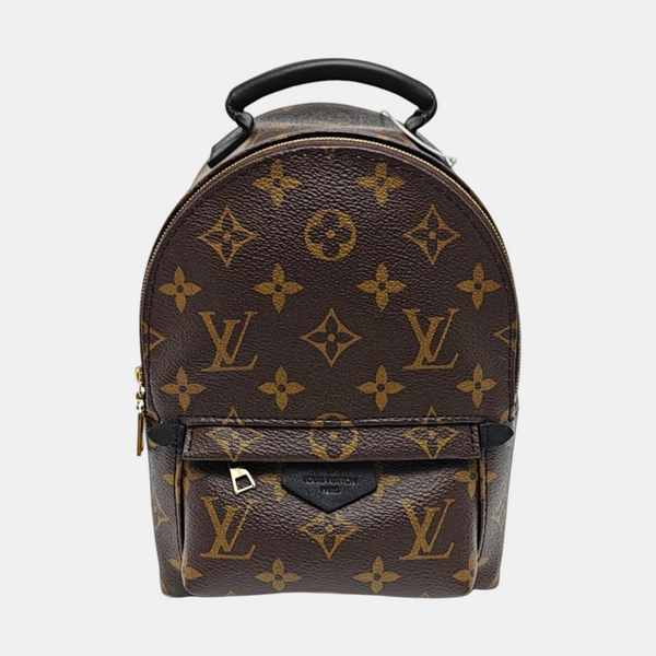 PALM SPRINGS Mini Monogram Coated Canvas Brown