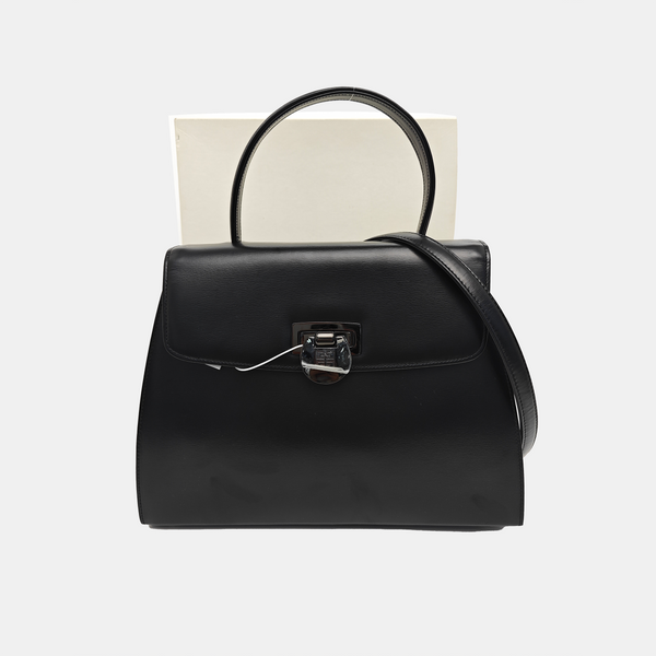 Calfskin Shoulder Bag Black