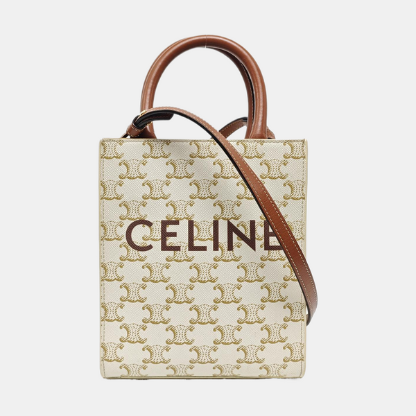 CABAS CELINE Mini Coated Canvas White