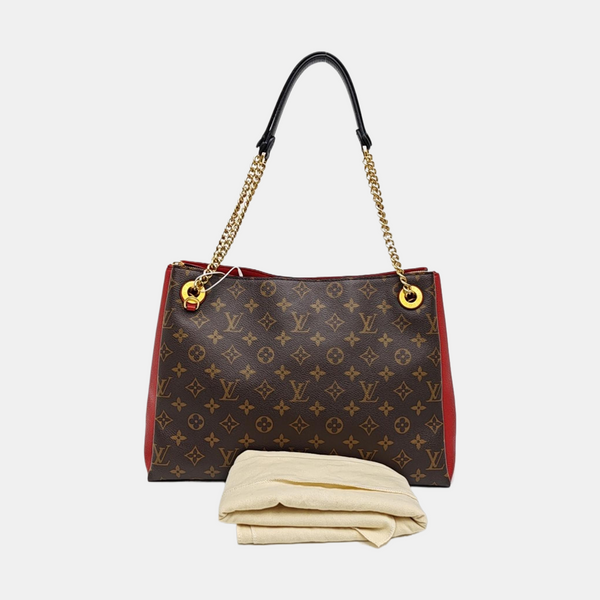 SURENE MM Monogram Coated Canvas Brown