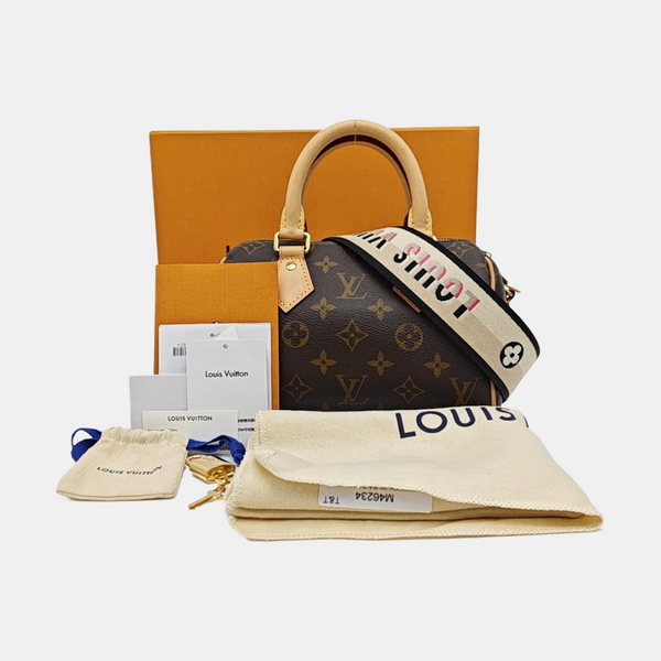 SPEEDY 20 Monogram Coated Canvas Brown