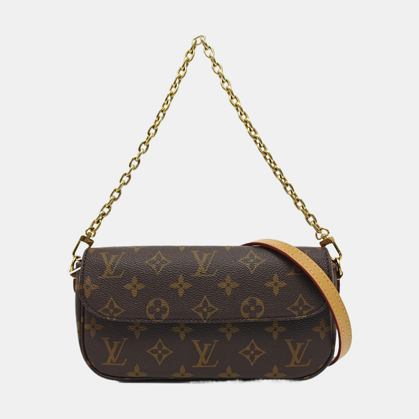 IVY Monogram Coated Canvas Brown