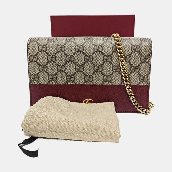 GG Marmont Small Monogram Coated Canvas Gray