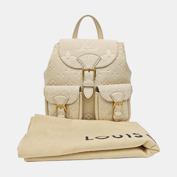 BACKUP Monogram Calfskin White